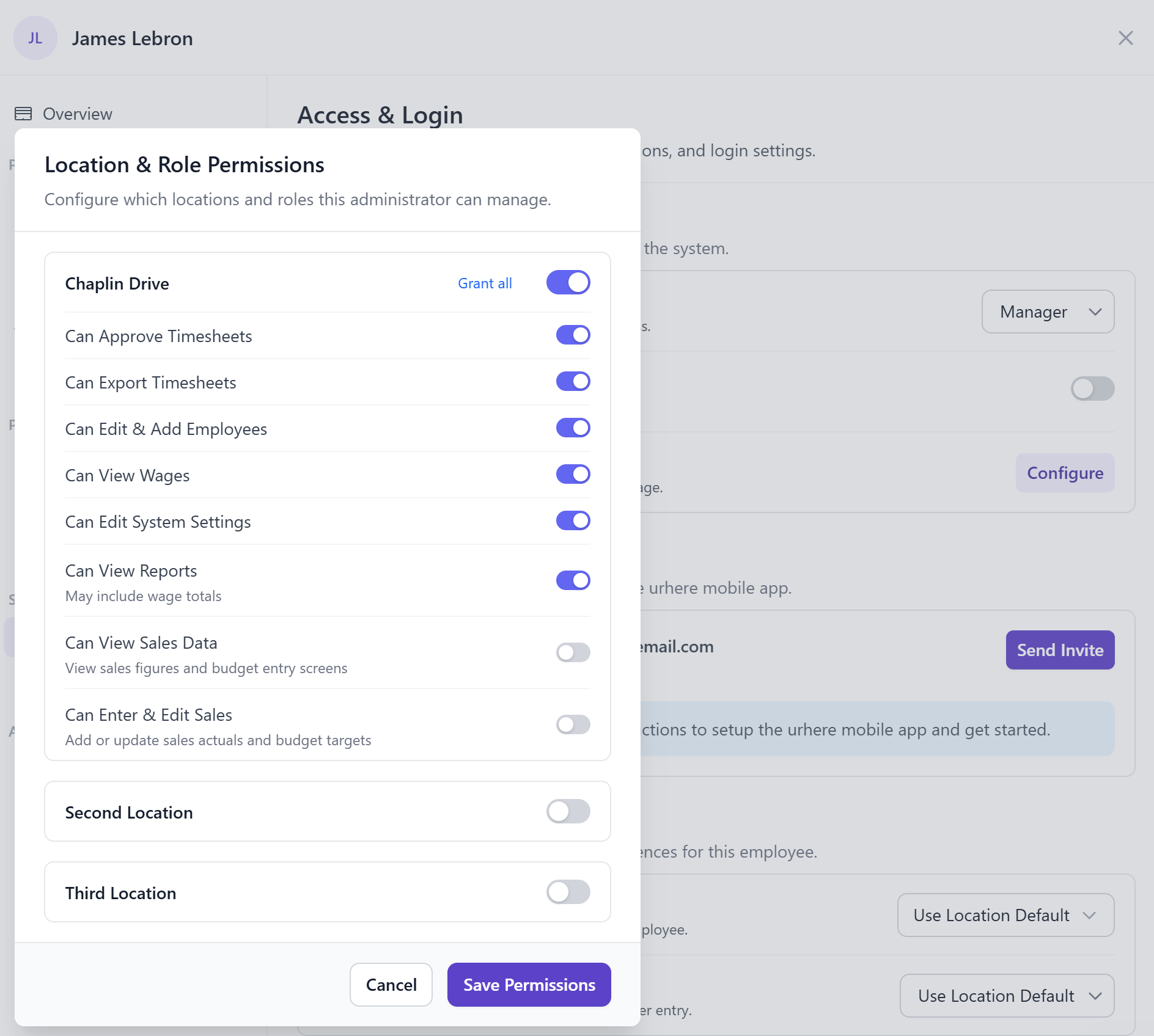 Permissions that match how your business is structured